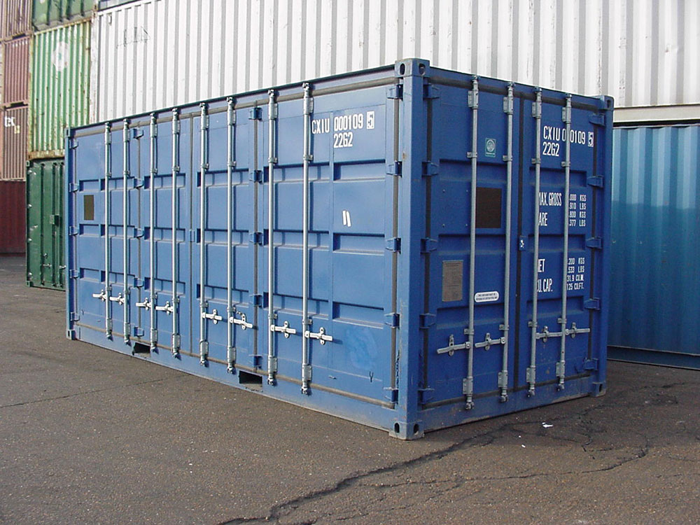 Side door converted container